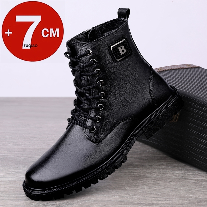 Men'S Shoes Height Increase - Męskie buty na koturnie ze skóry