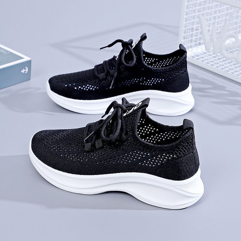 Mesh Trainer Breathable - Letnie ażurowe sneakersy damskie z siateczki,