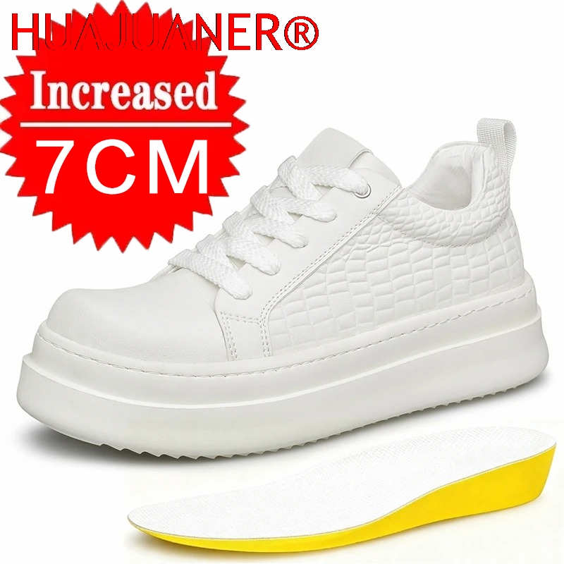 Men'S Shoes Height Increase - Męskie skórzane buty podwyższające z ukrytym