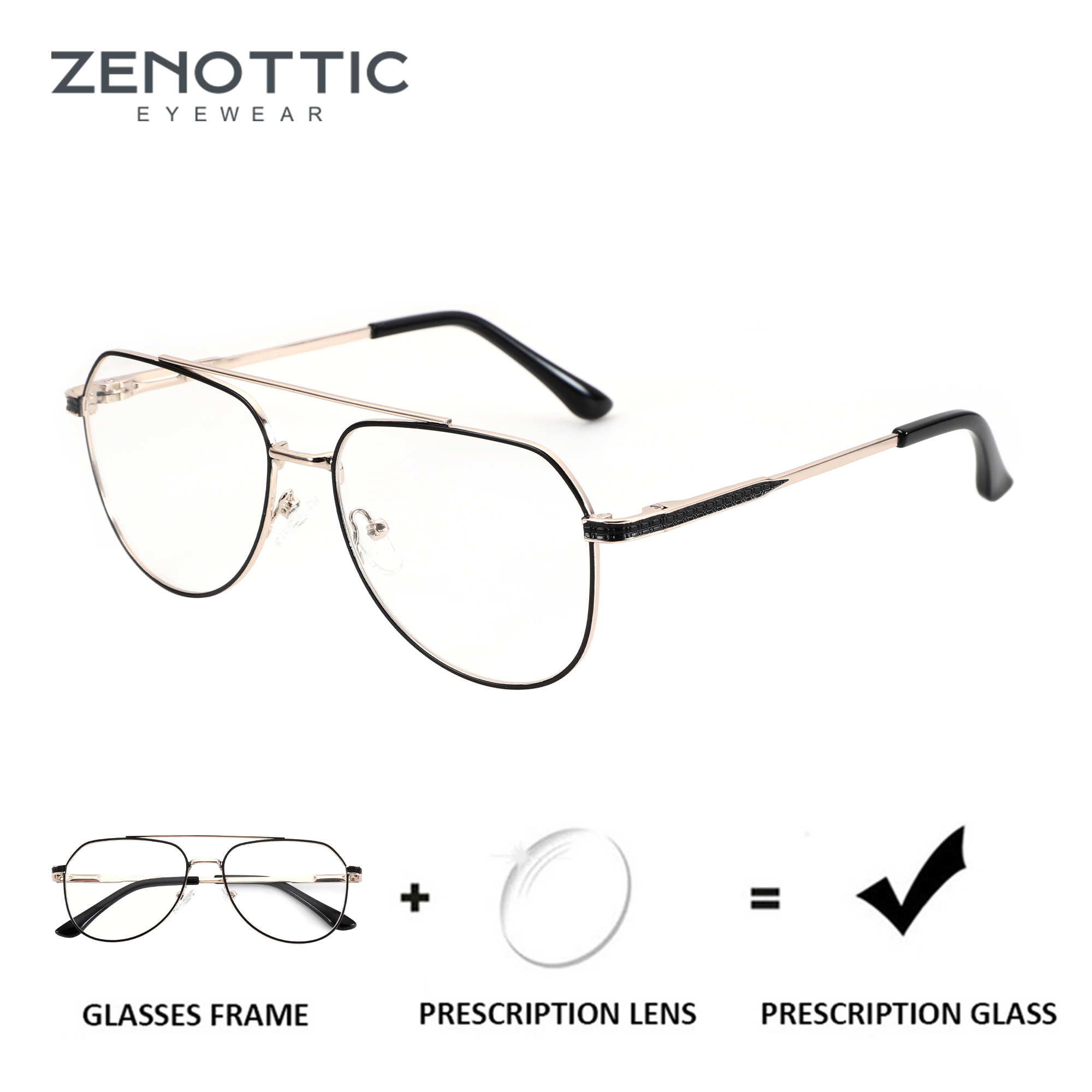 Men Shoes Zegna - Okulary korekcyjne męskie ZENOTTIC 2026 w