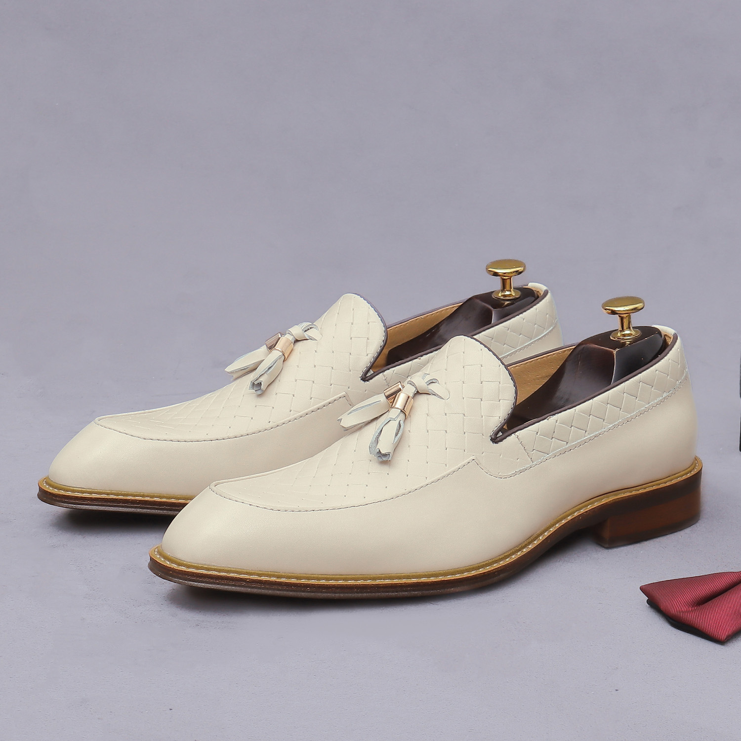Men'S Shoes Smart - Męskie mokasyny z imitacji skóry z