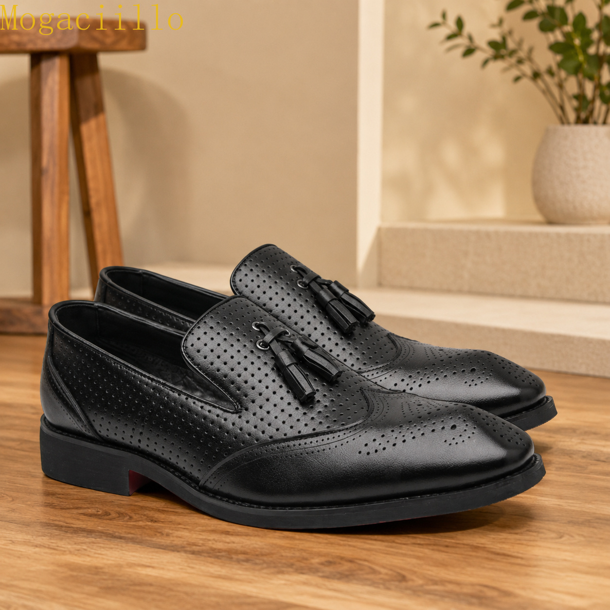 Markowe żółte męskie mokasyny  – Men Shoes Size 46 recenzja i cena