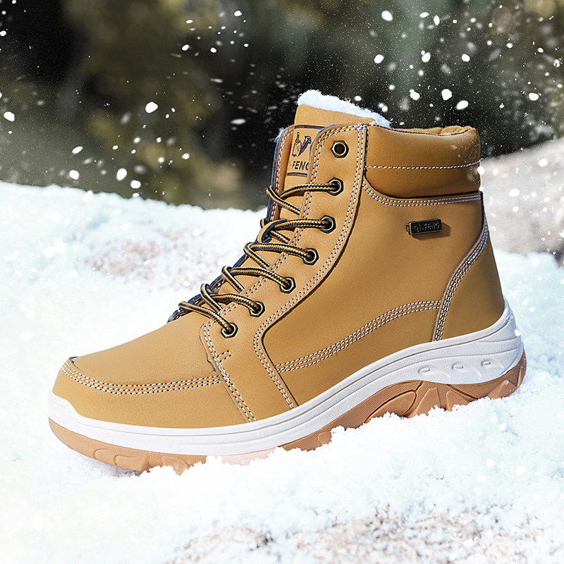 Męskie buty zimowe outdoorowe  – Men'S Shoes Yellow And Black recenzja i cena