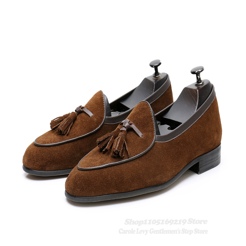 Męskie mokasyny z frędzlami, g – Men'S Shoes Navy Blue recenzja i cena