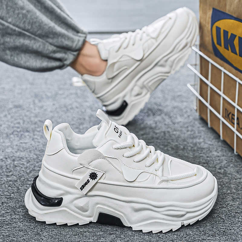 Czarne platformowe tenisówki m – Men Shoes Offer recenzja i cena