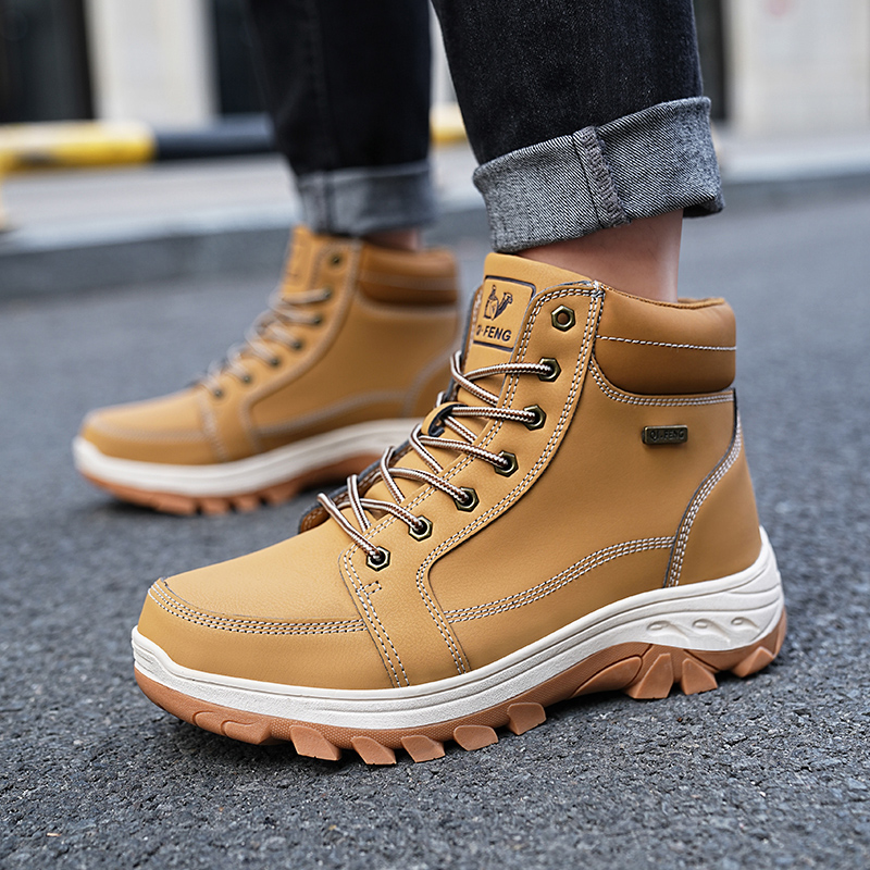 Męskie buty zimowe outdoorowe  – Men'S Shoes Yellow And Black recenzja i cena