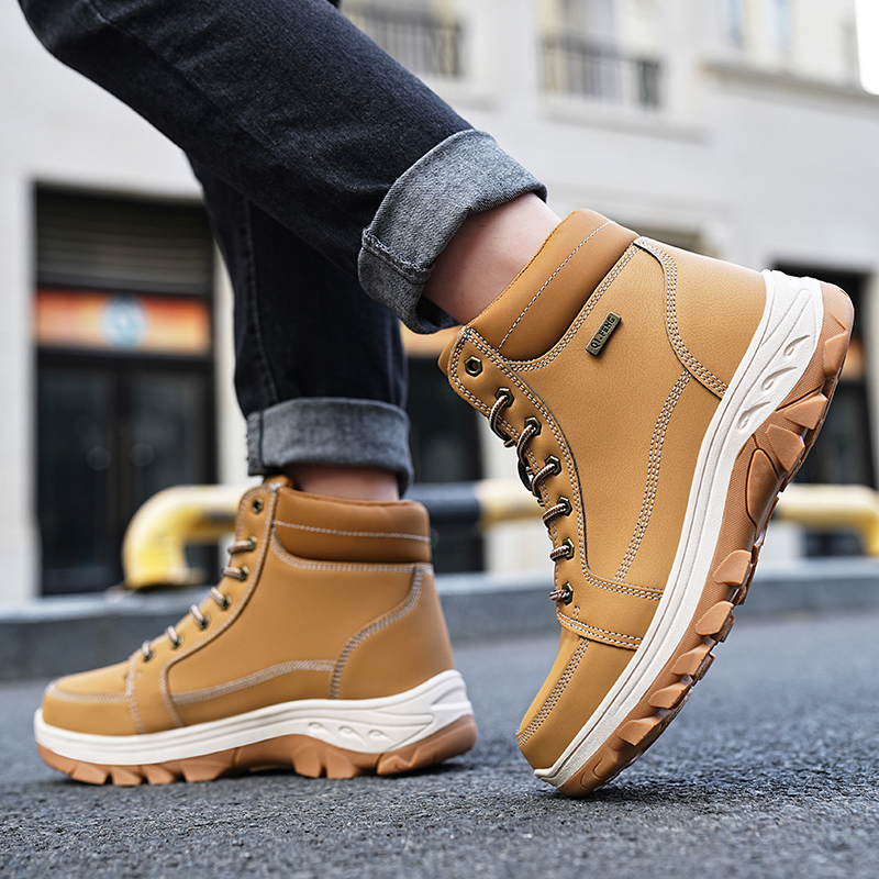 Męskie buty zimowe outdoorowe  – Men'S Shoes Yellow And Black recenzja i cena
