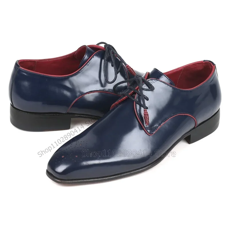 Granatowe, oddychające, sznuro – Men'S Shoes Navy Blue recenzja i cena