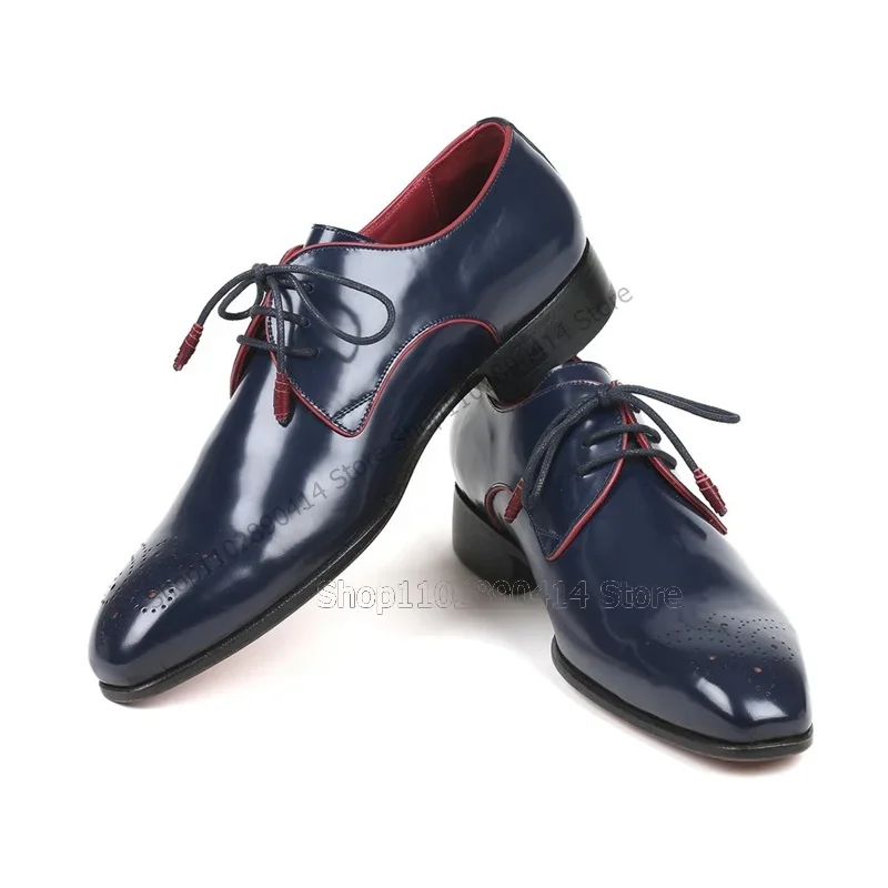 Granatowe, oddychające, sznuro – Men'S Shoes Navy Blue recenzja i cena