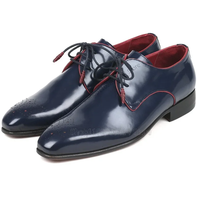 Granatowe, oddychające, sznuro – Men'S Shoes Navy Blue recenzja i cena
