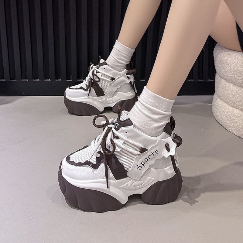 Damskie skórzane sneakersy na  – Mesh Trainer Breathable recenzja i cena