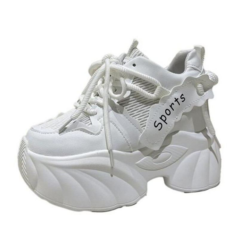 Damskie skórzane sneakersy na  – Mesh Trainer Breathable recenzja i cena