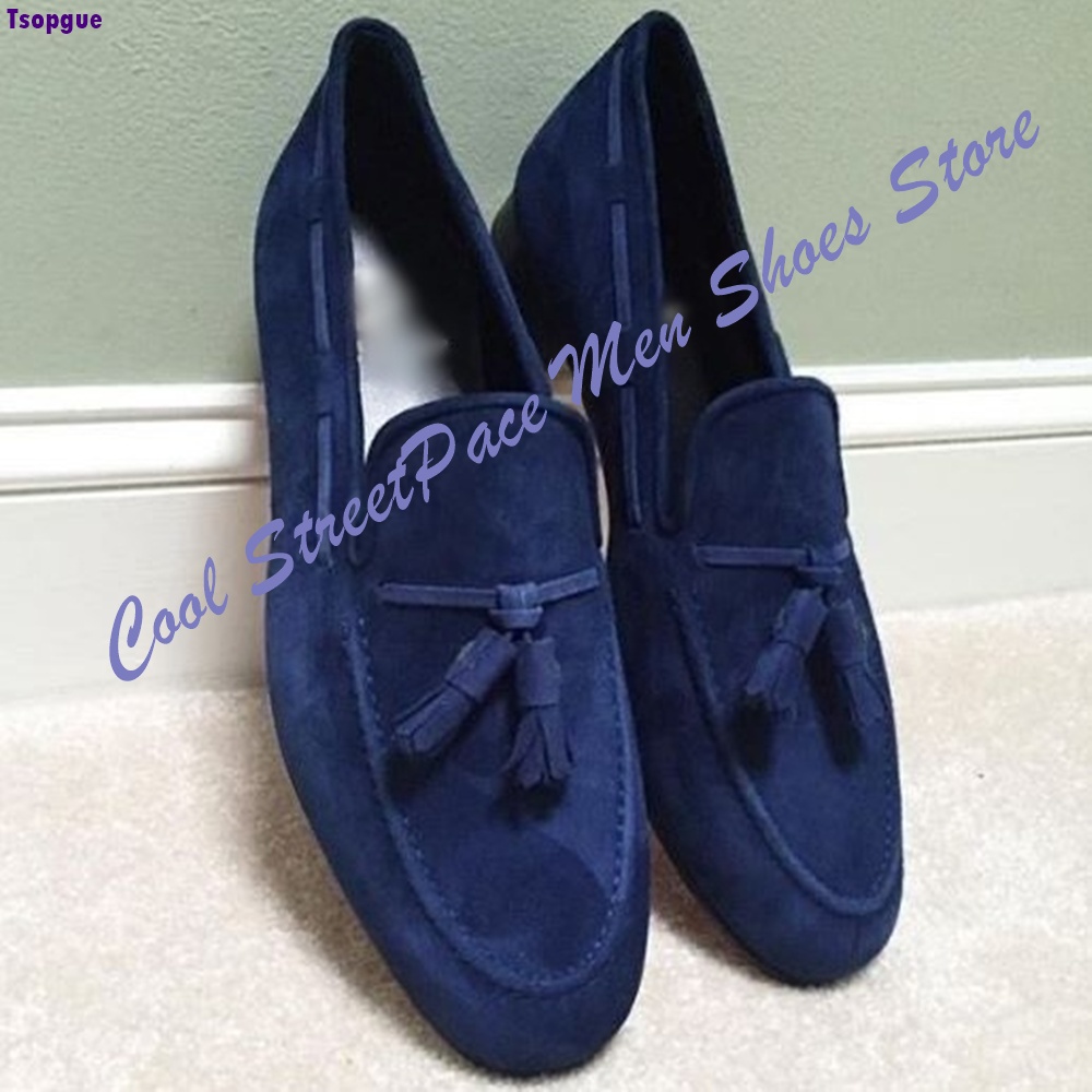 Eleganckie męskie mokasyny z w – Men'S Shoes Navy Blue recenzja i cena
