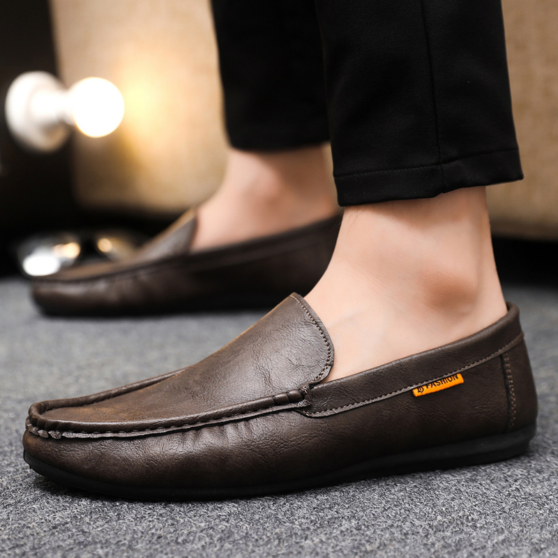 Eleganckie skórzane buty męski – Men Shoes Size 46 recenzja i cena