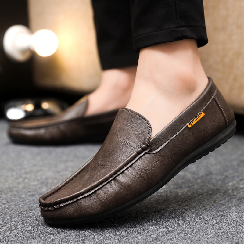 Eleganckie skórzane buty męski – Men Shoes Size 46 recenzja i cena