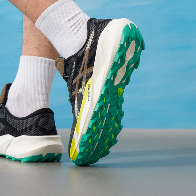 Asics Męskie buty TRABUCO 14 C – Men'S Shoes Yellow And Black recenzja i cena