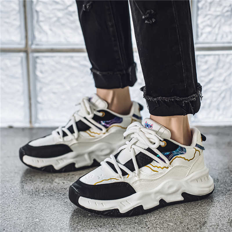 Okrągłe buty sportowe męskie z – Men Shoes Size 46 recenzja i cena
