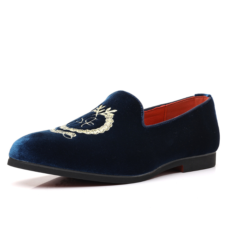 Męskie granatowe welurowe moka – Men'S Shoes Navy Blue recenzja i cena