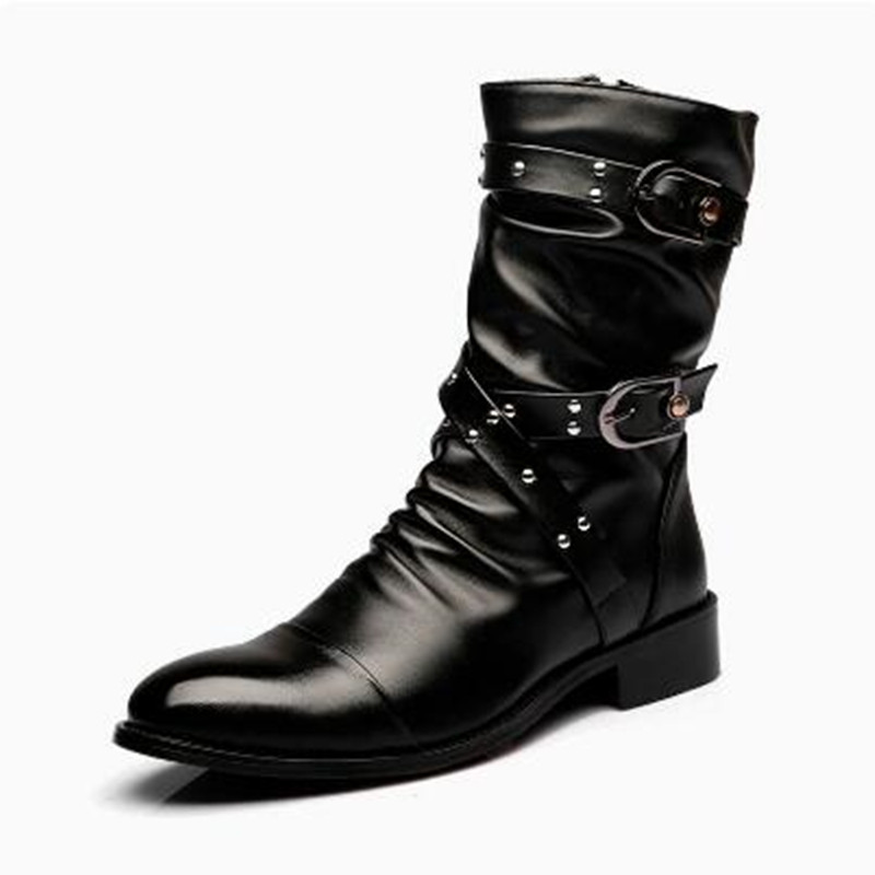 Modne męskie skórzane buty do  – Men Shoes Size 46 recenzja i cena