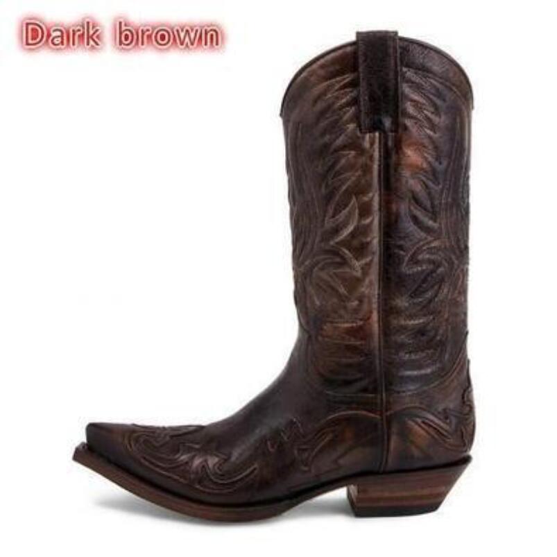 Modne męskie kowbojki 2027, bu – Men Shoes Size 46 recenzja i cena