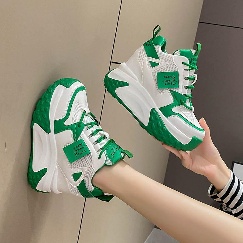 Damskie sneakersy na wysokiej  – Mesh Trainer Breathable recenzja i cena