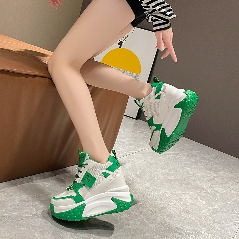 Damskie sneakersy na wysokiej  – Mesh Trainer Breathable recenzja i cena