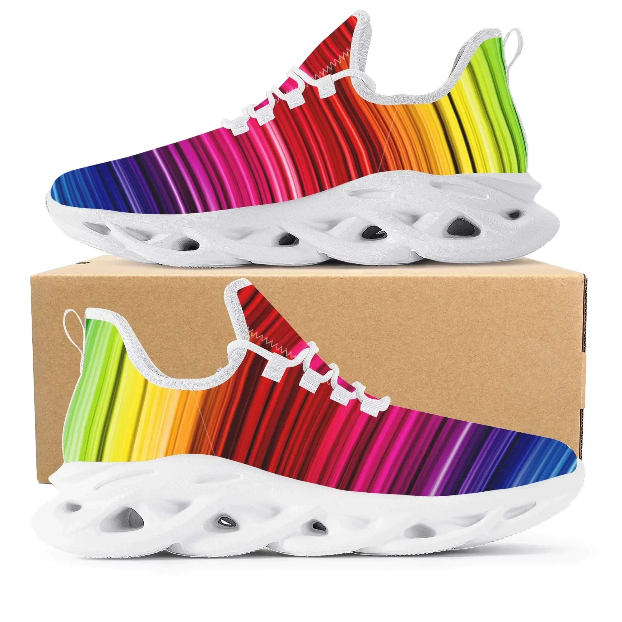 Kolorowe, tęczowe sneakersy w  – Men'S Shoes Basketball recenzja i cena