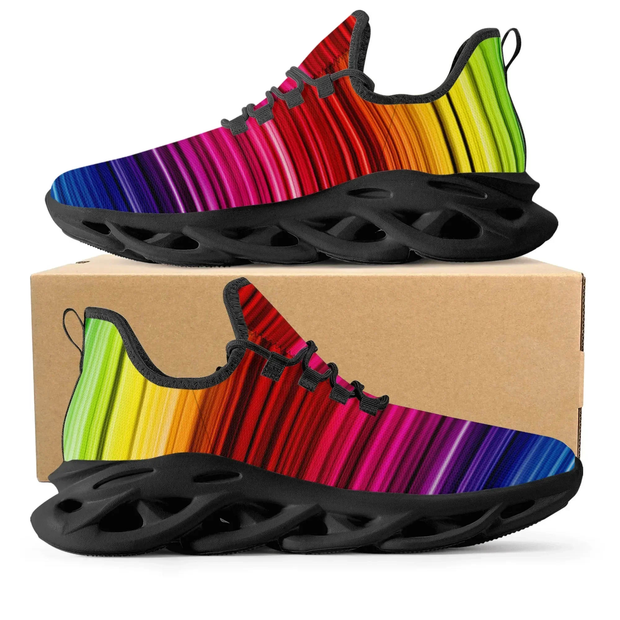 Kolorowe, tęczowe sneakersy w  – Men'S Shoes Basketball recenzja i cena