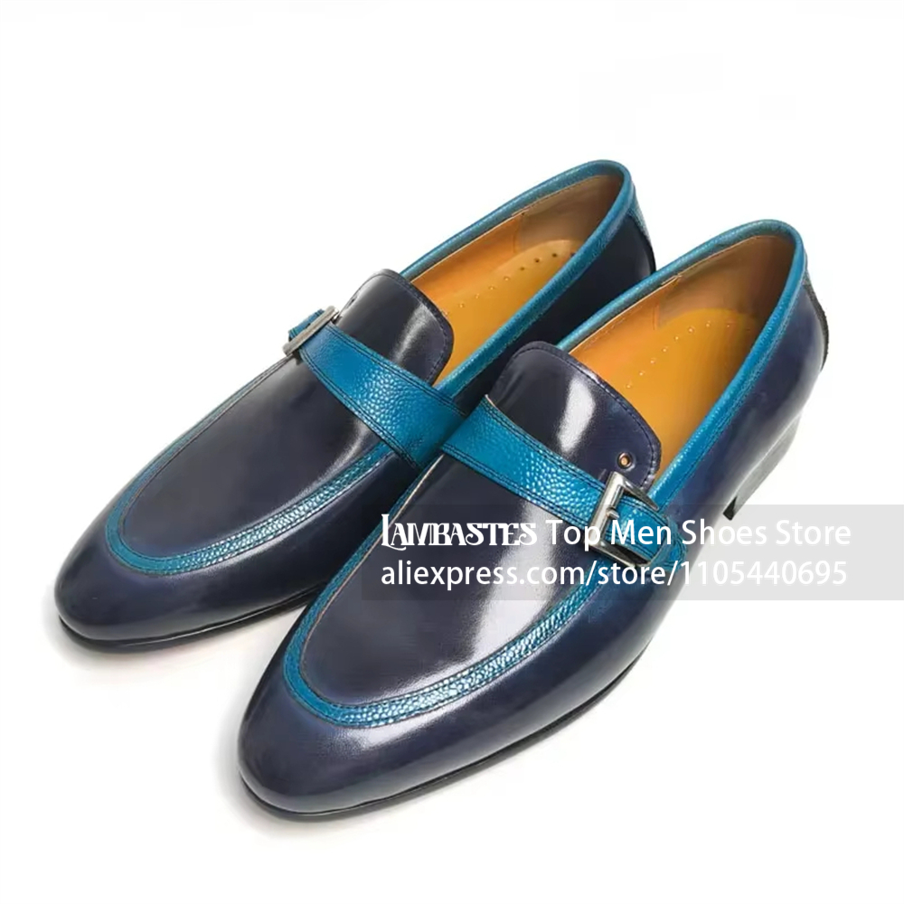 Granatowe mokasyny penny z kon – Men'S Shoes Navy Blue recenzja i cena