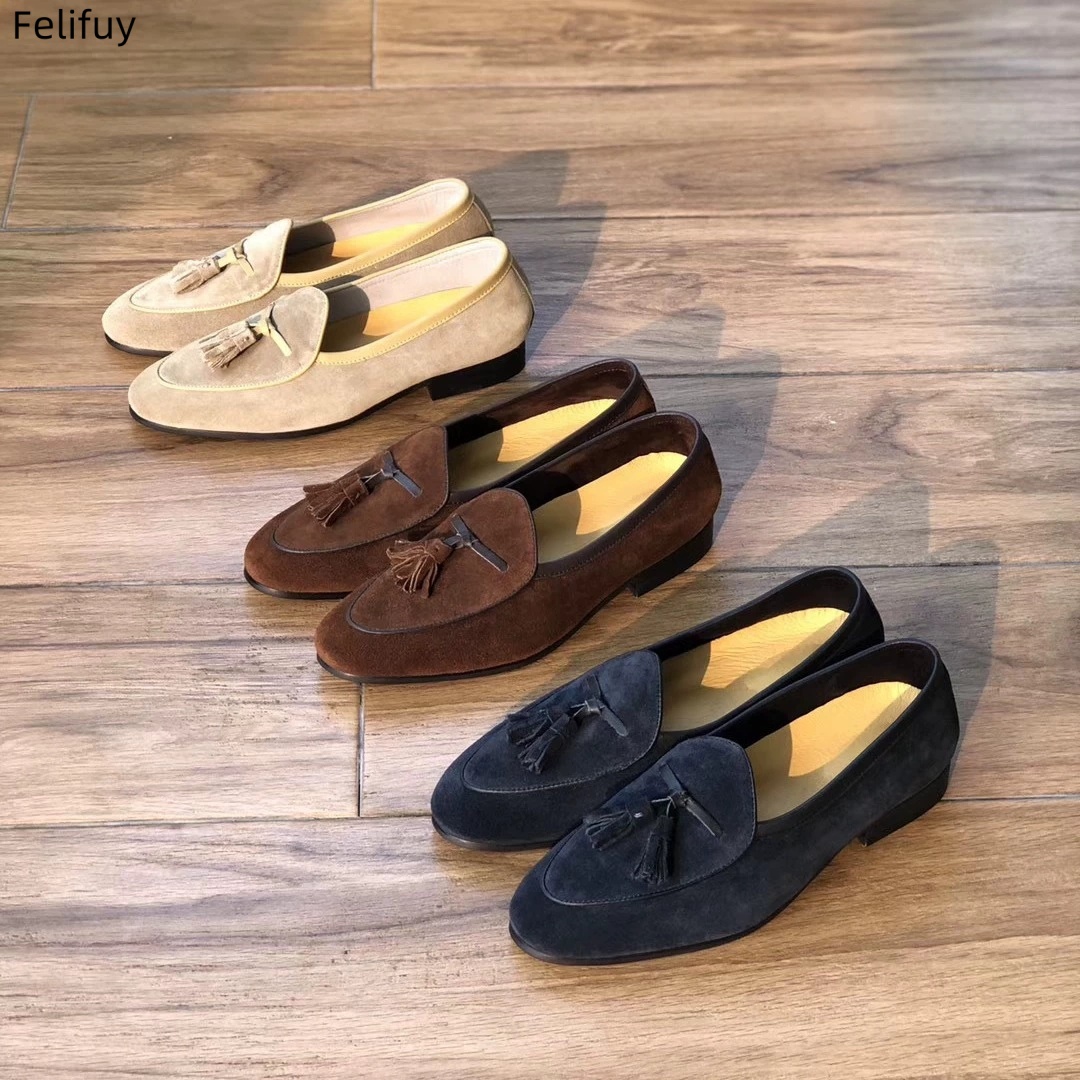 Męskie mokasyny z frędzlami, g – Men'S Shoes Navy Blue recenzja i cena