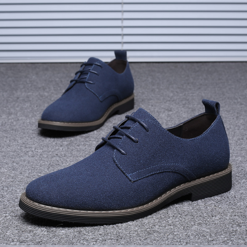 Męskie sznurowane oksfordy z c – Men'S Shoes Navy Blue recenzja i cena