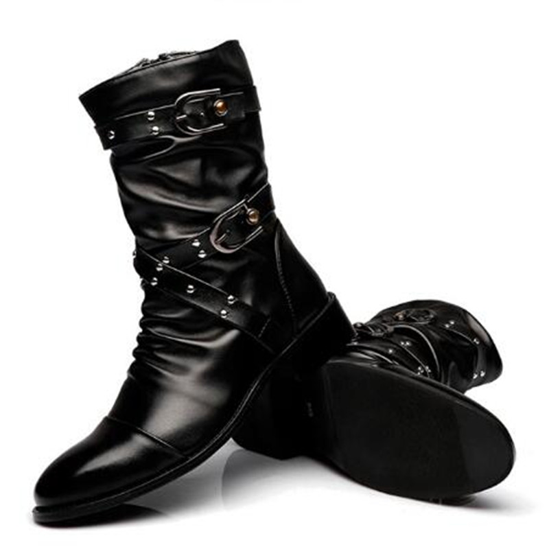 Modne męskie skórzane buty do  – Men Shoes Size 46 recenzja i cena