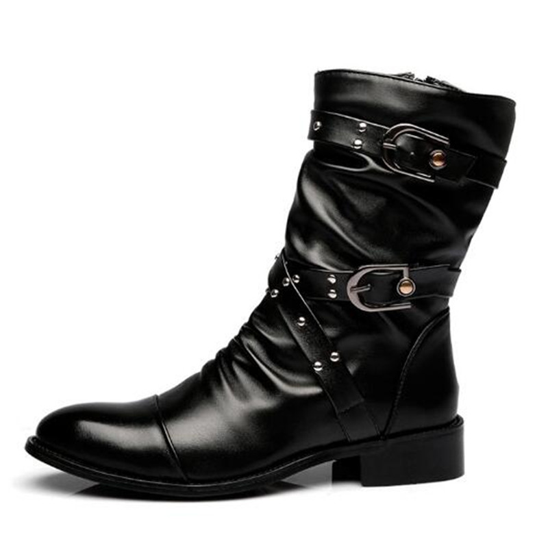 Modne męskie skórzane buty do  – Men Shoes Size 46 recenzja i cena