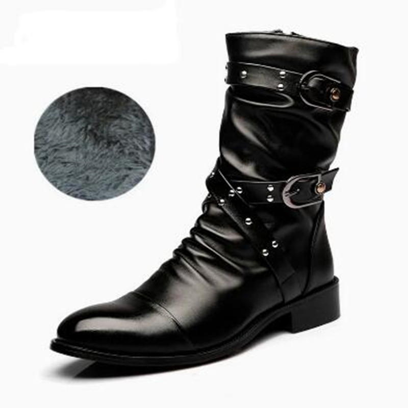 Modne męskie skórzane buty do  – Men Shoes Size 46 recenzja i cena