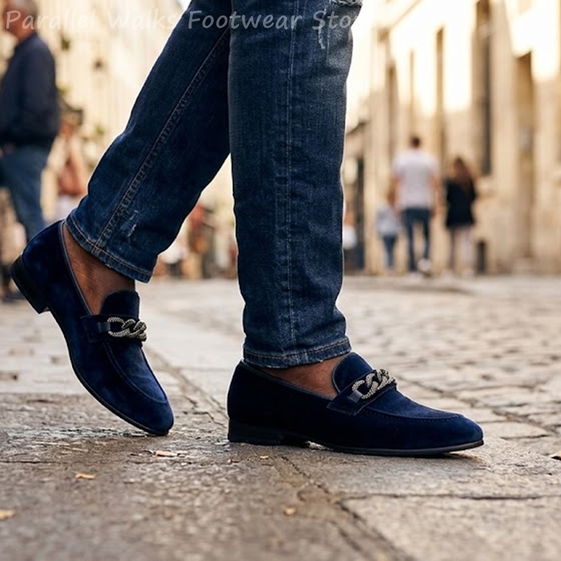 Męskie mokasyny w kolorze gran – Men'S Shoes Navy Blue recenzja i cena