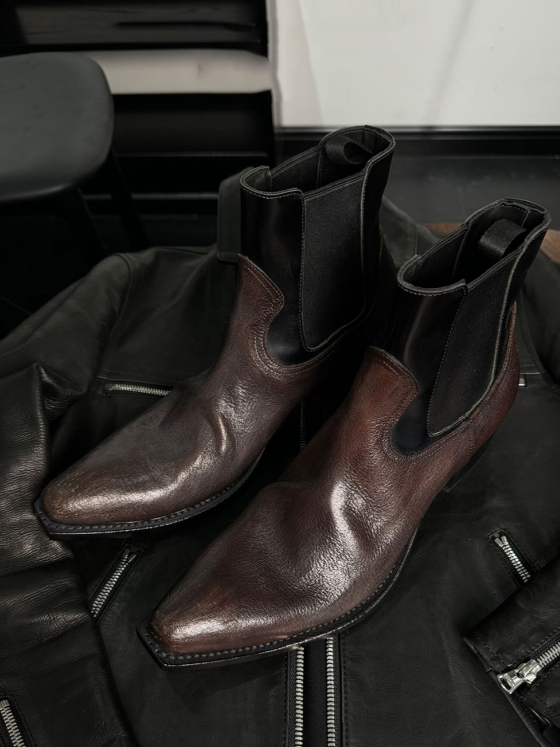 Męskie czarne skórzane botki C – Men'S Shoes Smart recenzja i cena