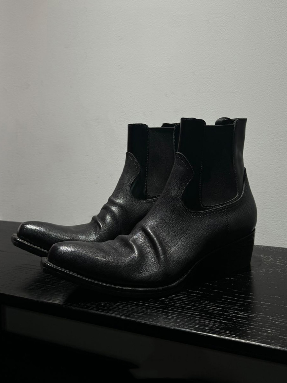 Męskie czarne skórzane botki C – Men'S Shoes Smart recenzja i cena