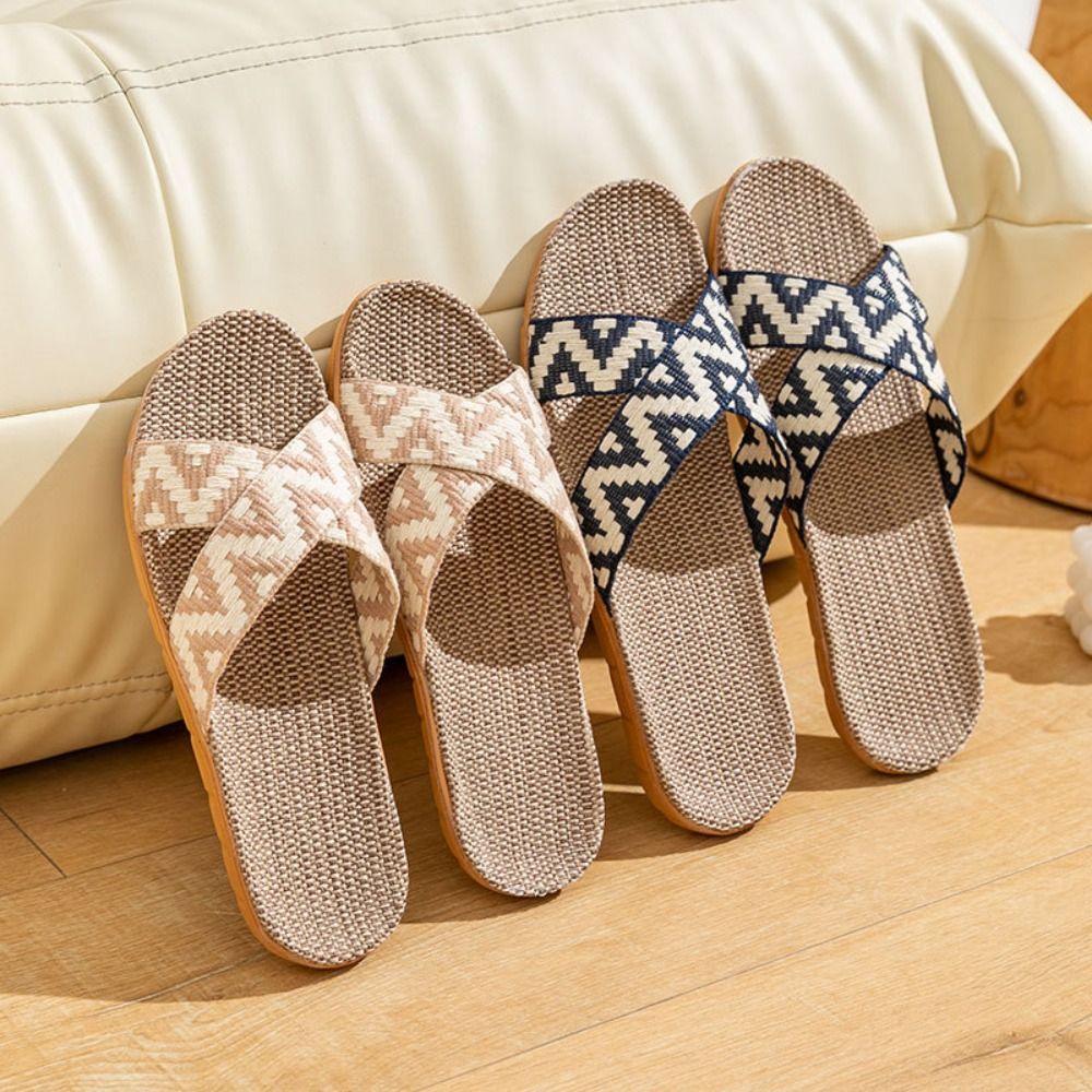 Modne etniczne lniane klapki z – Men'S Shoes In Fashion recenzja i cena