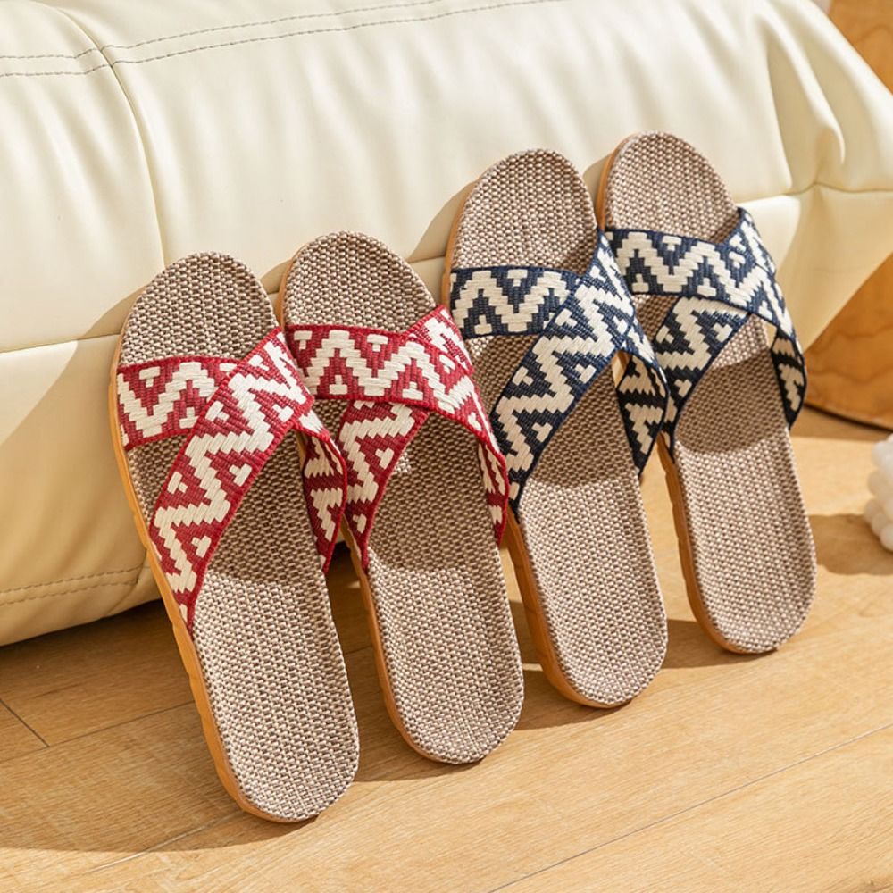 Modne etniczne lniane klapki z – Men'S Shoes In Fashion recenzja i cena